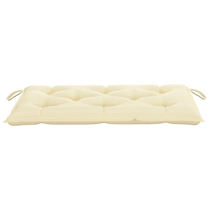 Garden Bench Teak, Cream White Teak wood Medium Sturdy
