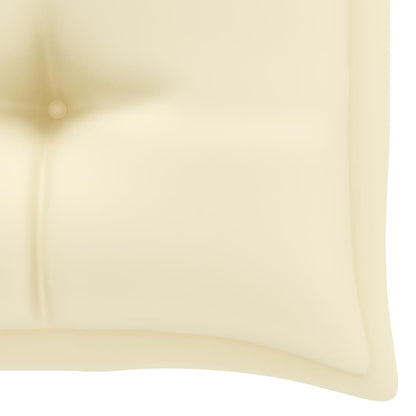 Garden Bench Teak, Cream White Teak wood Medium Sturdy