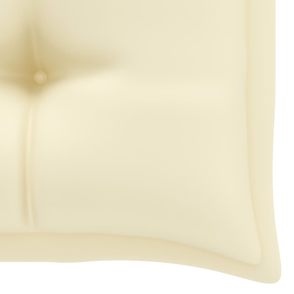Garden Bench Teak, Cream White Teak wood Medium Sturdy