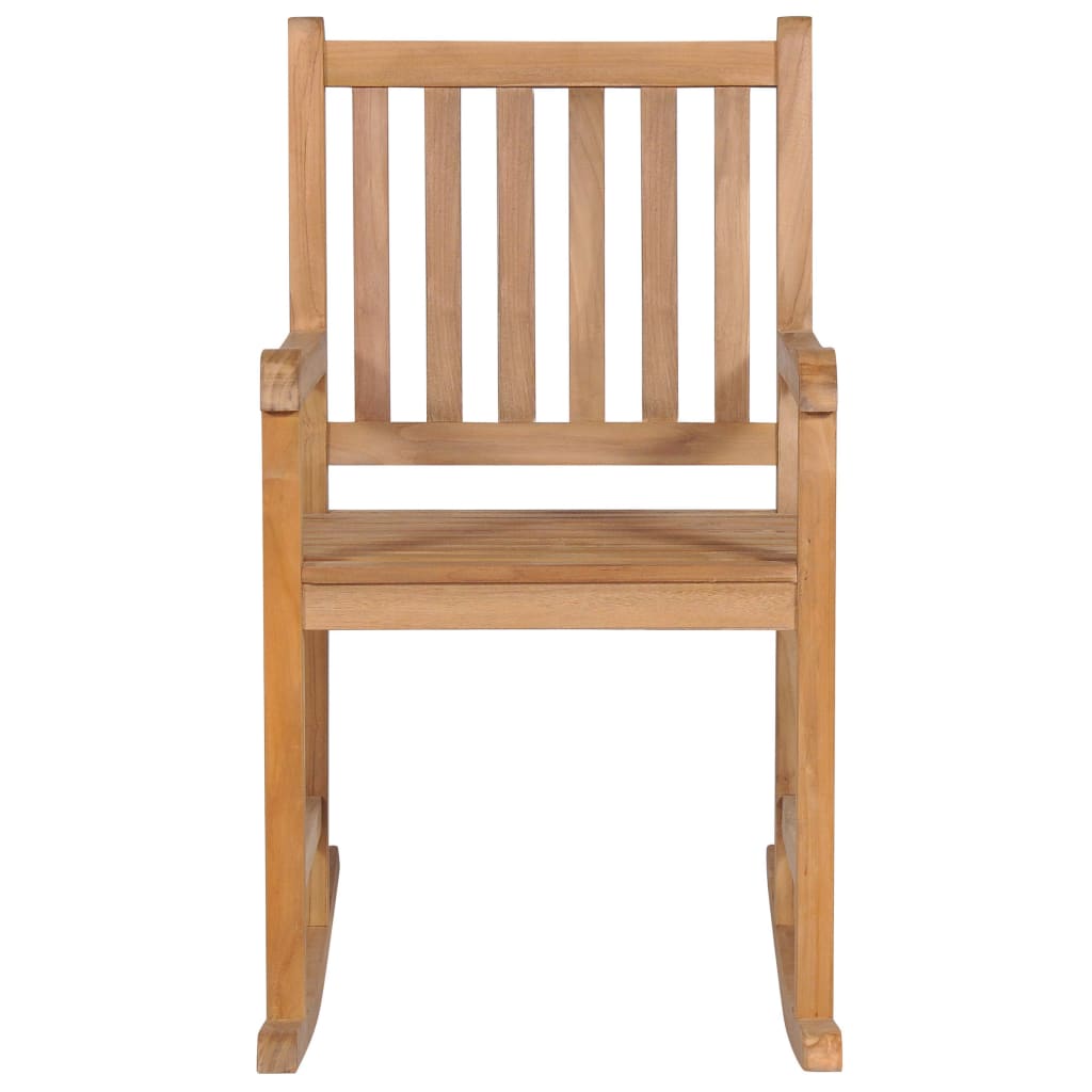 Rocking Chair Natural Teak Wood Fine sanded teak hardwood Medium