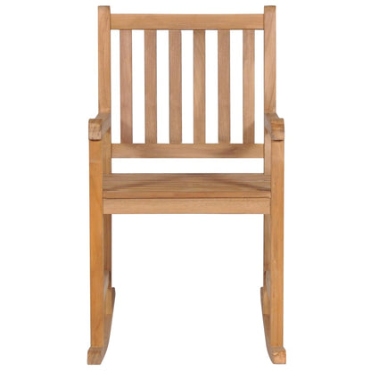 Rocking Chair Natural Teak Wood Fine sanded teak hardwood Medium