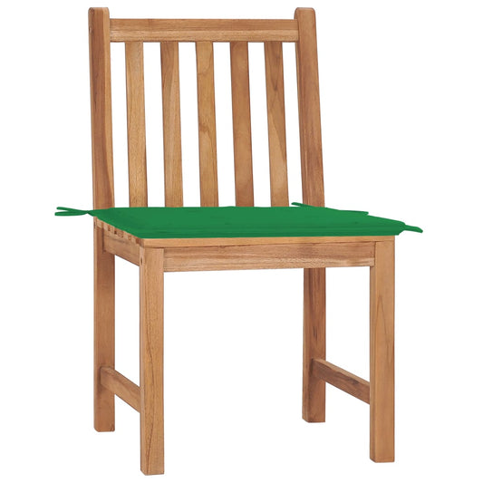Garden Chair Set of 2 Warm Teak Solid Teak Wood Extra Heavy