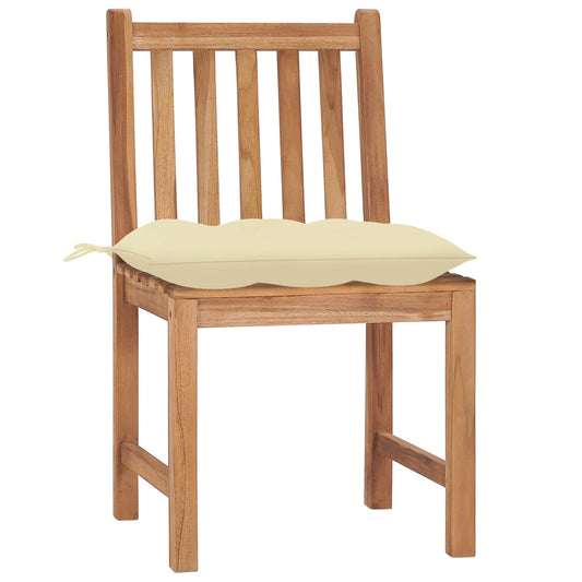 Patio Chair Set of 2 Natural Teak