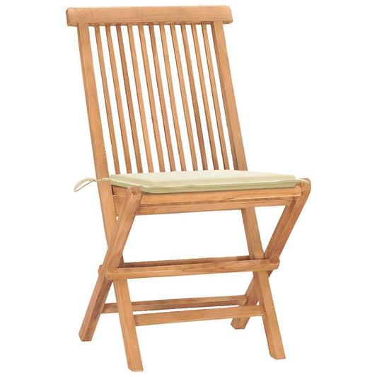 Outdoor Dining Set Natural teak wood Teak wood, Polyester Compact