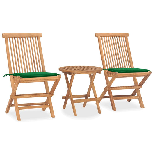 Patio Dining Set Set of 2 Teak Wood Teak Wood, Polyester Small