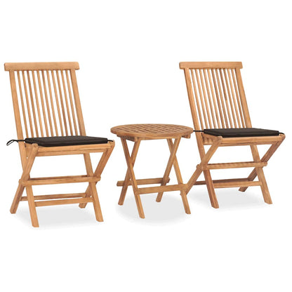Patio Dining Set Set of 2 Taupe