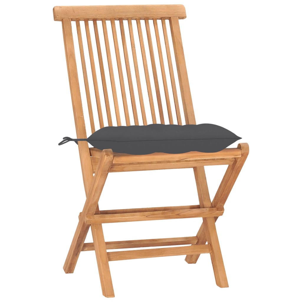 Outdoor Dining Set Teak 3 Piece Set Foldable Round Traditional