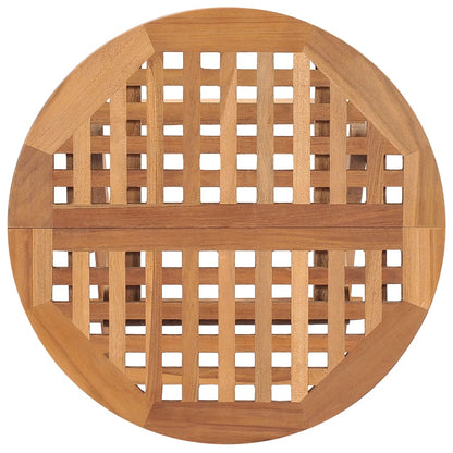 Patio Dining Set Set of 2 Teak Wood Natural