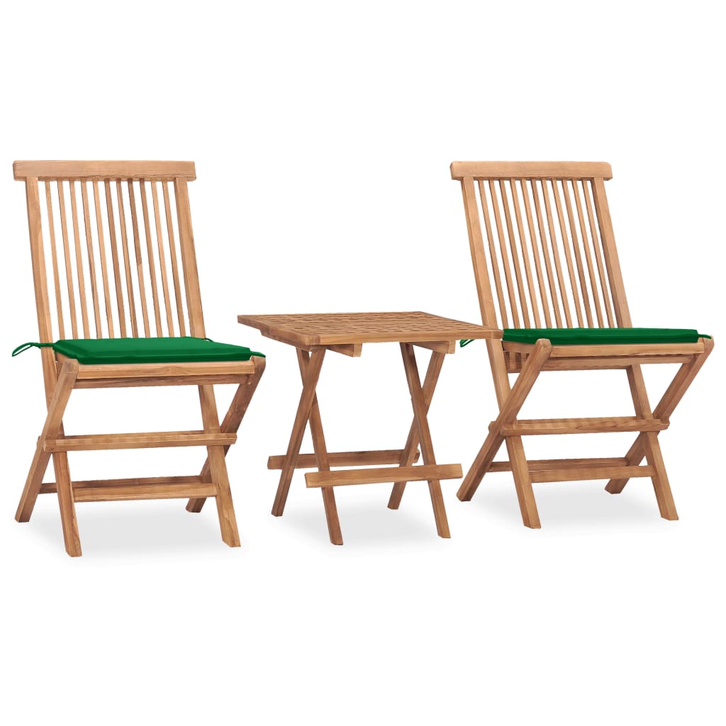 Patio Dining Set Set of 2 Teak Teak wood Medium Foldable