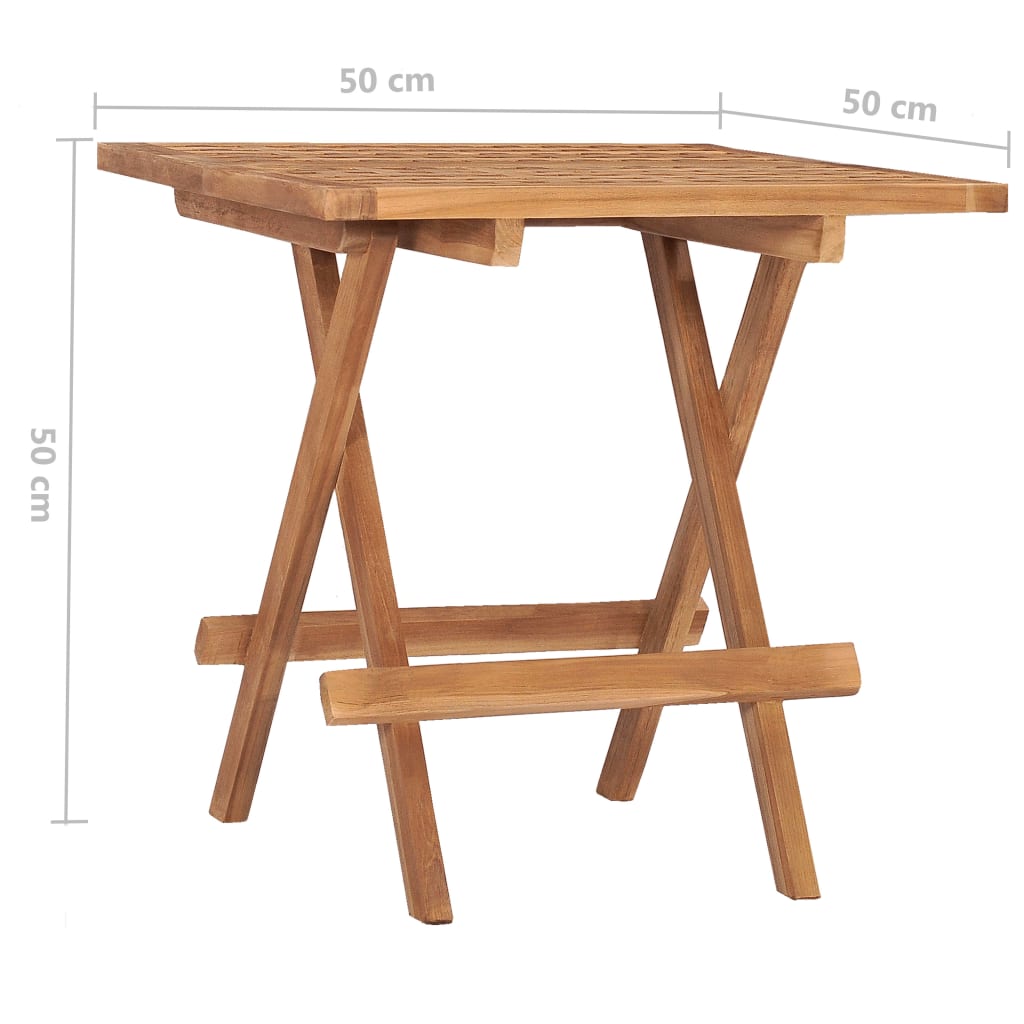 Patio Dining Set Set of 2 Teak Teak wood Medium Foldable