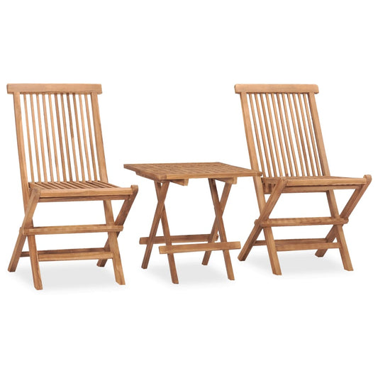 Patio Dining Set Set of 2 Natural wood, Green (cushion)