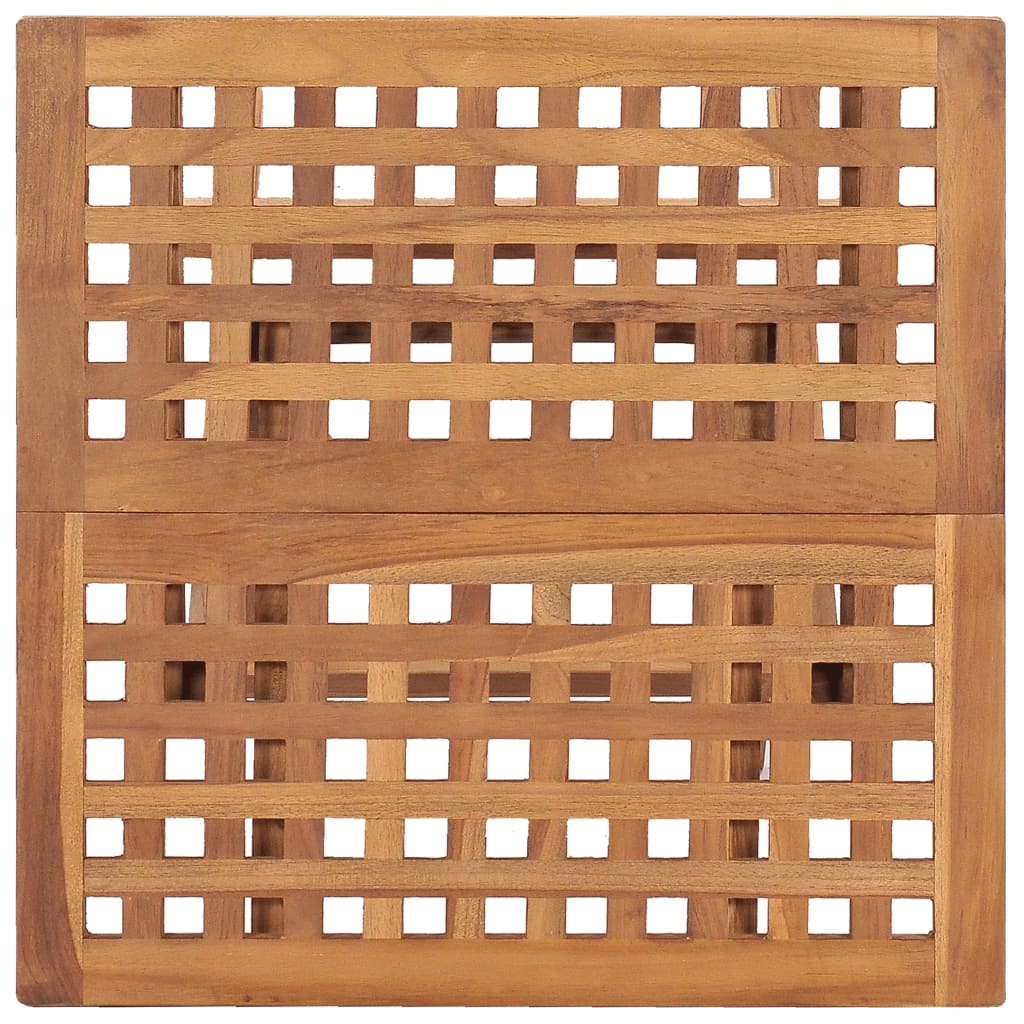 Patio Dining Set Set of 2 Teak brown Teak wood, Polyester Compact