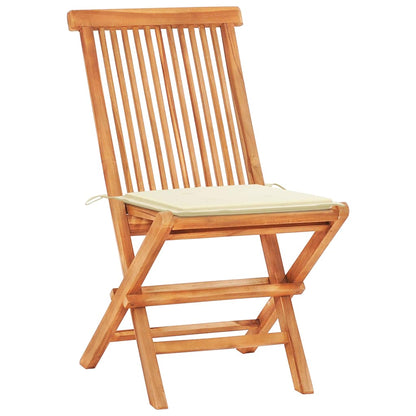 Bistro Set Teak Solid teak wood Medium Foldable Bistro Set
