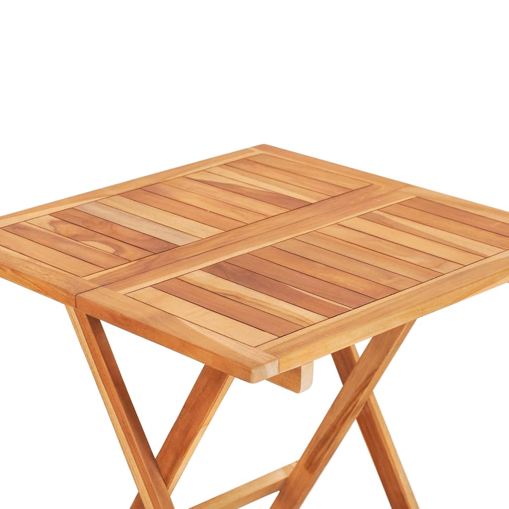 Bistro Set Set of 3 Teak wood Solid teak wood Foldable