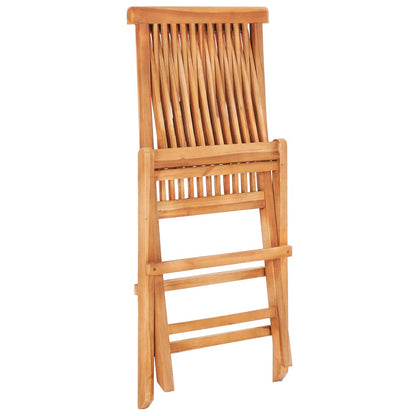 Bistro Set Set of 3 Teak wood Solid teak wood Foldable