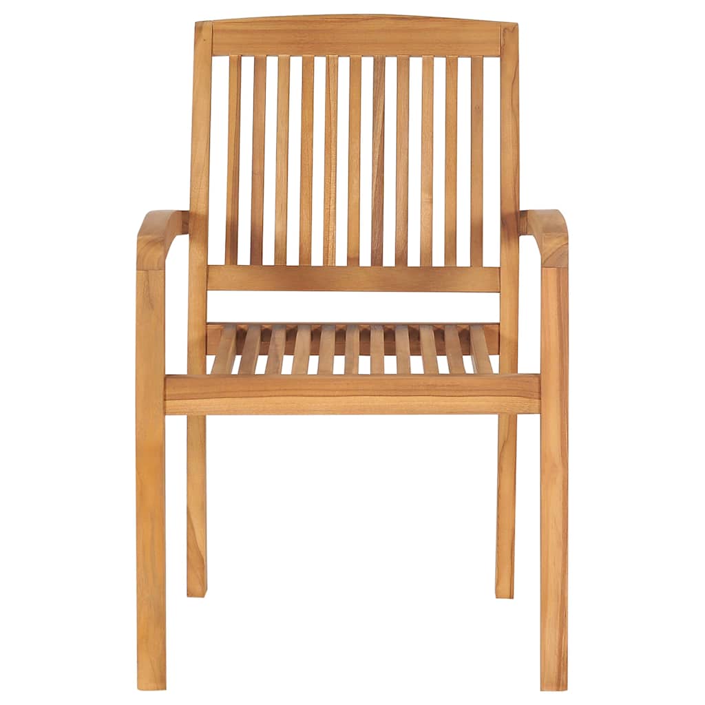 Garden Chair Set of 2 Teak Wood, Anthracite
