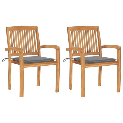 Garden Chair Set of 2 Teak wood Solid Teak Wood Medium