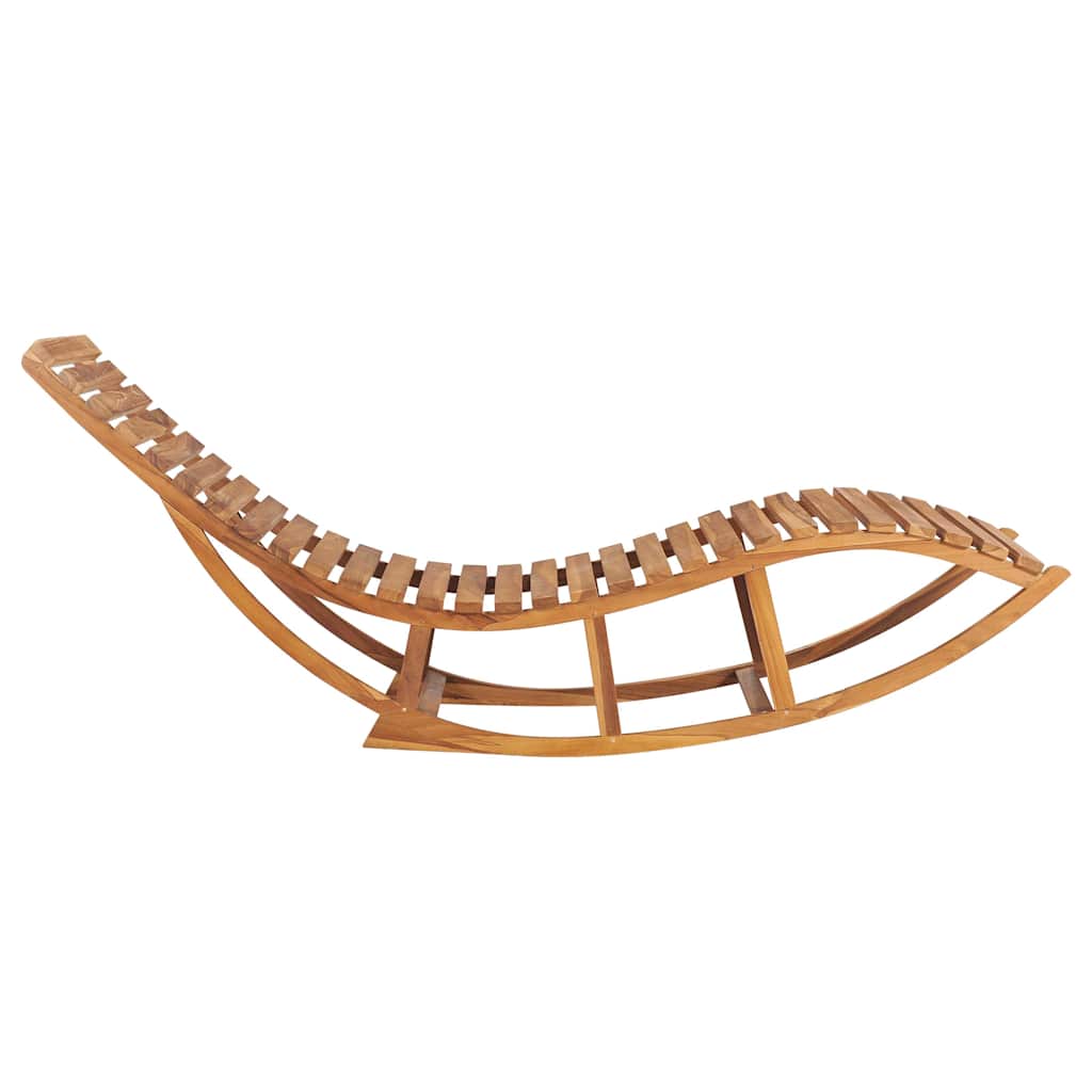 Sun Lounger Teak Teak Wood Large Sun Lounger Waveform