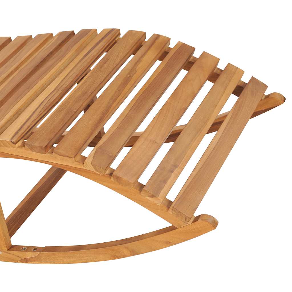 Sun Lounger Beige, Natural Fine sanded teak hardwood, 100% polyester