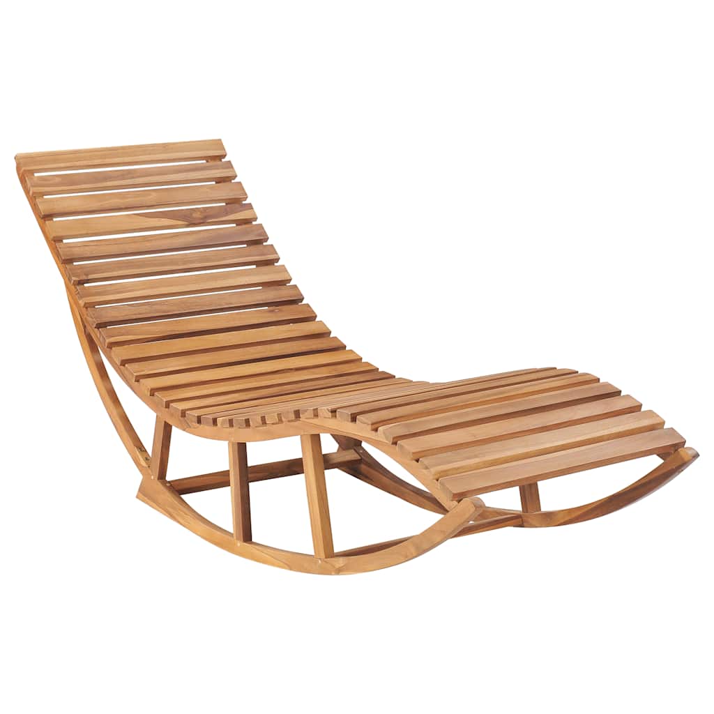 Sun Lounger Teak Standard Rectangular Contemporary Durable