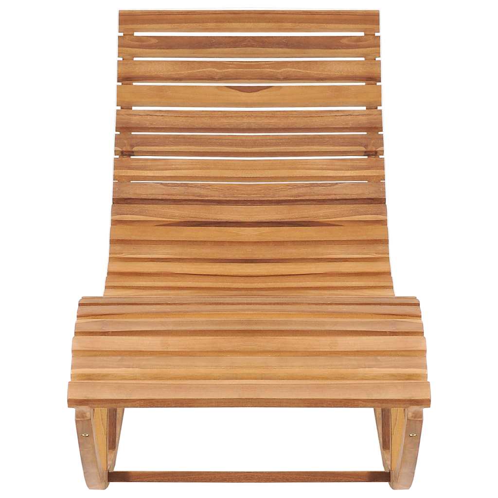 Sun Lounger Teak Standard Rectangular Contemporary Durable