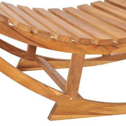 Sun Lounger Teak Standard Rectangular Contemporary Durable