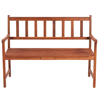 Garden Bench Natural wood and Anthracite