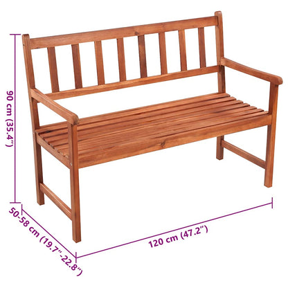 Garden Bench Natural wood and Anthracite