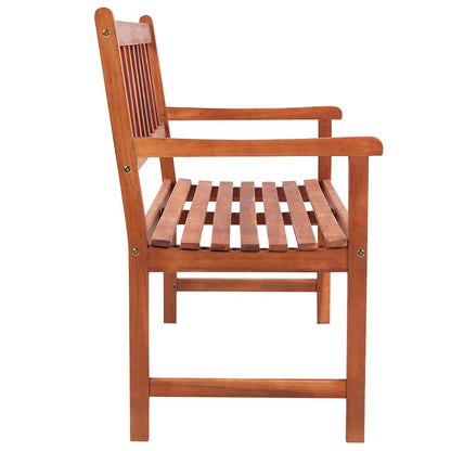 Garden Bench Brown, Grey Solid Acacia Wood, Polyester 47.2 in