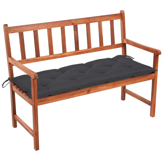 Garden Bench Light brown, Anthracite cushion