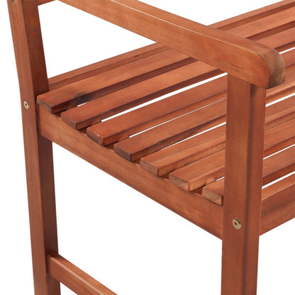Garden Bench Natural wood Solid acacia wood with a fabric cushion