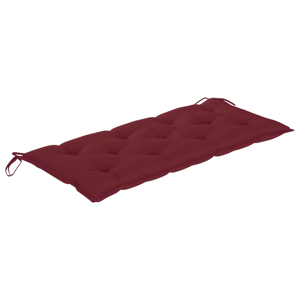 Garden Bench Natural wood Solid acacia wood with a fabric cushion