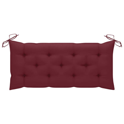 Garden Bench Natural wood Solid acacia wood with a fabric cushion
