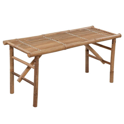 Garden Bench Bamboo 46.5 in Foldable Rectangular