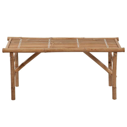 Garden Bench Bamboo 46.5 in Foldable Rectangular