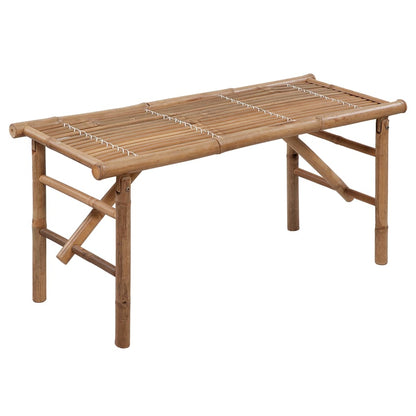 Garden Bench Bamboo Medium Foldable Garden Bench Rectangular