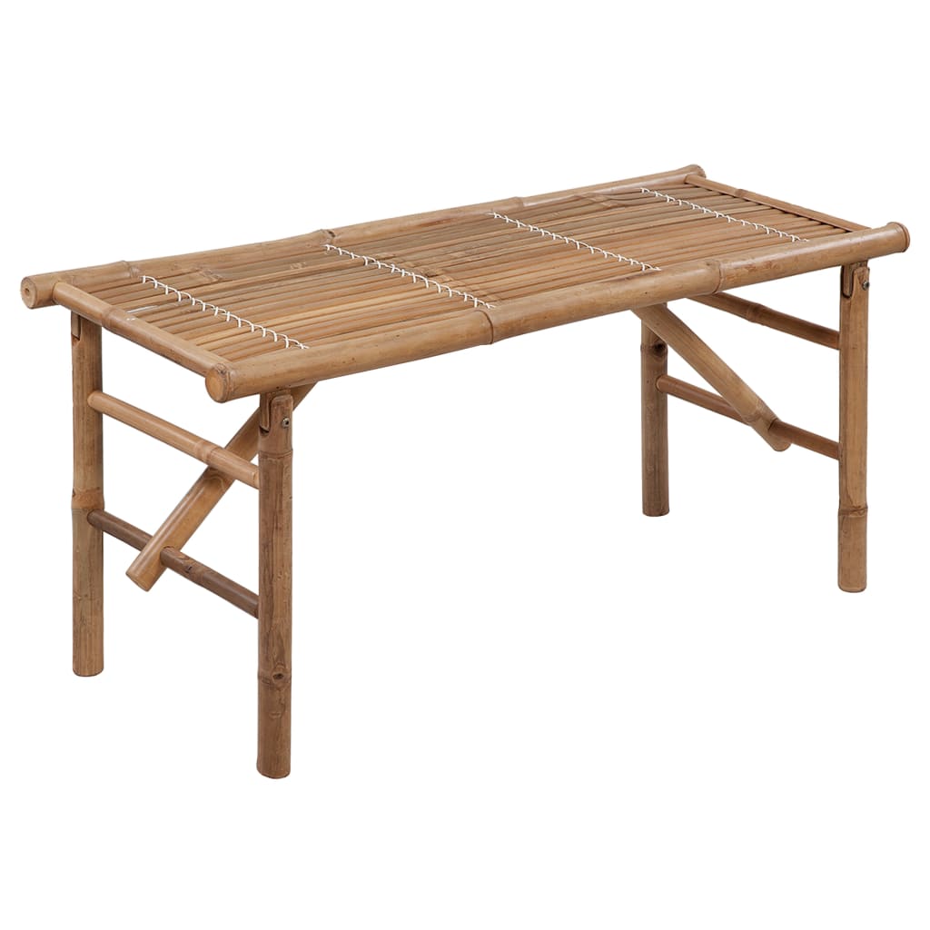 Garden Bench Bamboo Medium Foldable Garden Bench Rectangular