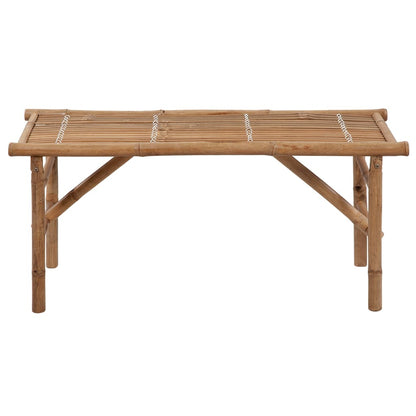 Garden Bench Natural Bamboo Bamboo Medium Foldable Garden Bench