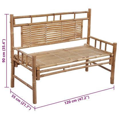 Garden Bench Bamboo Standard Durable Garden Bench Rectangular