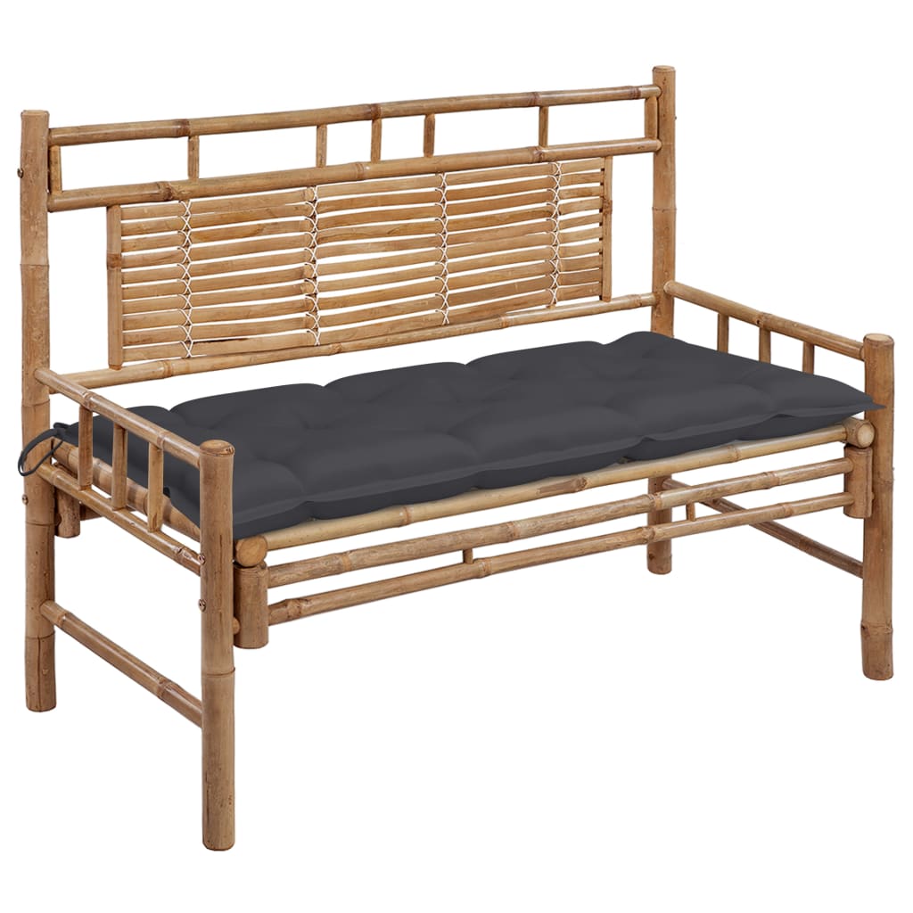 Garden Bench Bamboo 100% polyester 47.2 in Waterproof materials