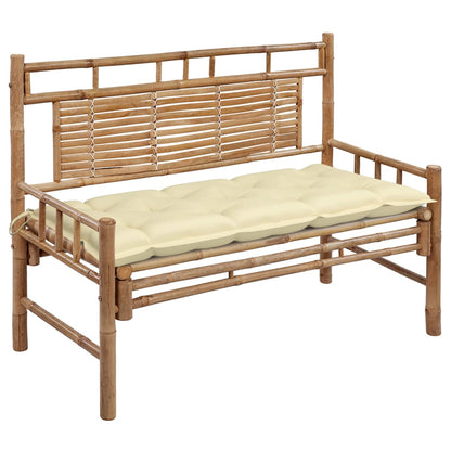 Garden Bench Natural Bamboo 47.2 in width Waterproof