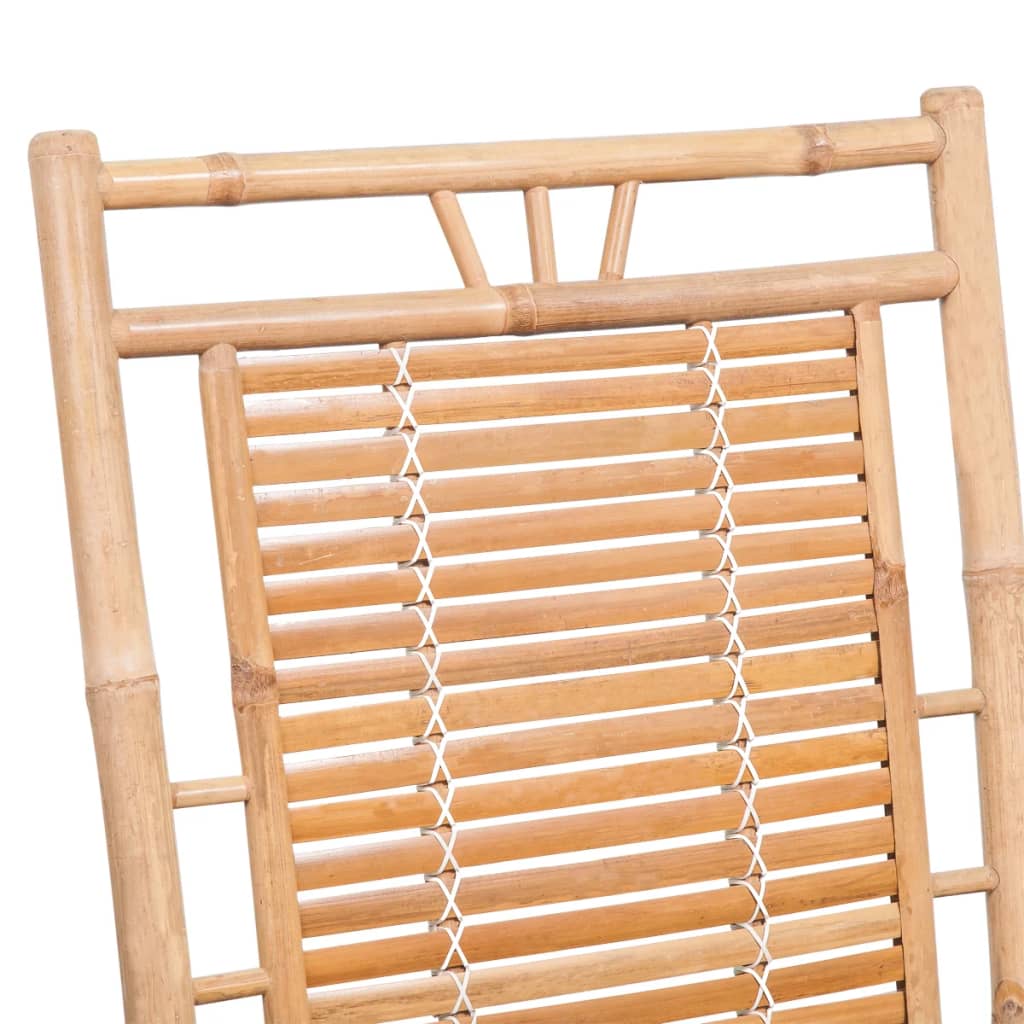 Rocking Chair Bamboo Medium Durable Rocking Chair Rectangular