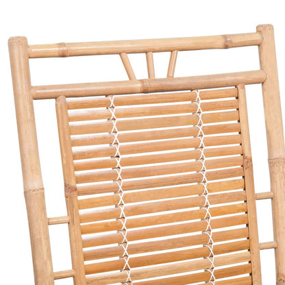 Rocking Chair Natural bamboo, Black Bamboo, 100% polyester Medium