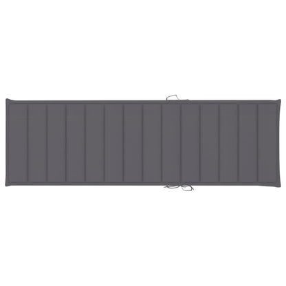 Sun Lounger Natural bamboo, Anthracite (cushions)