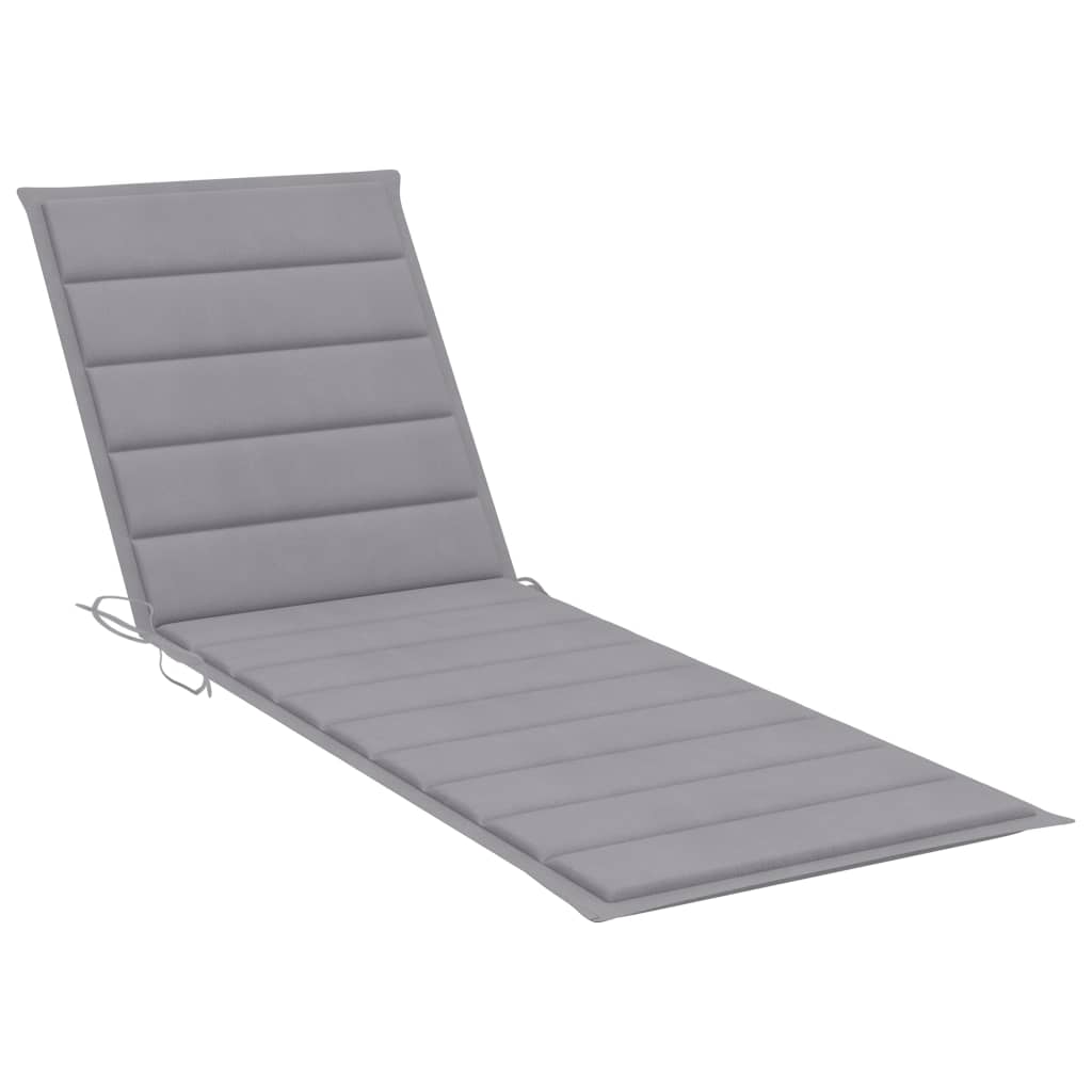 Sun Lounger Natural Bamboo Medium Multi-Position Backrest