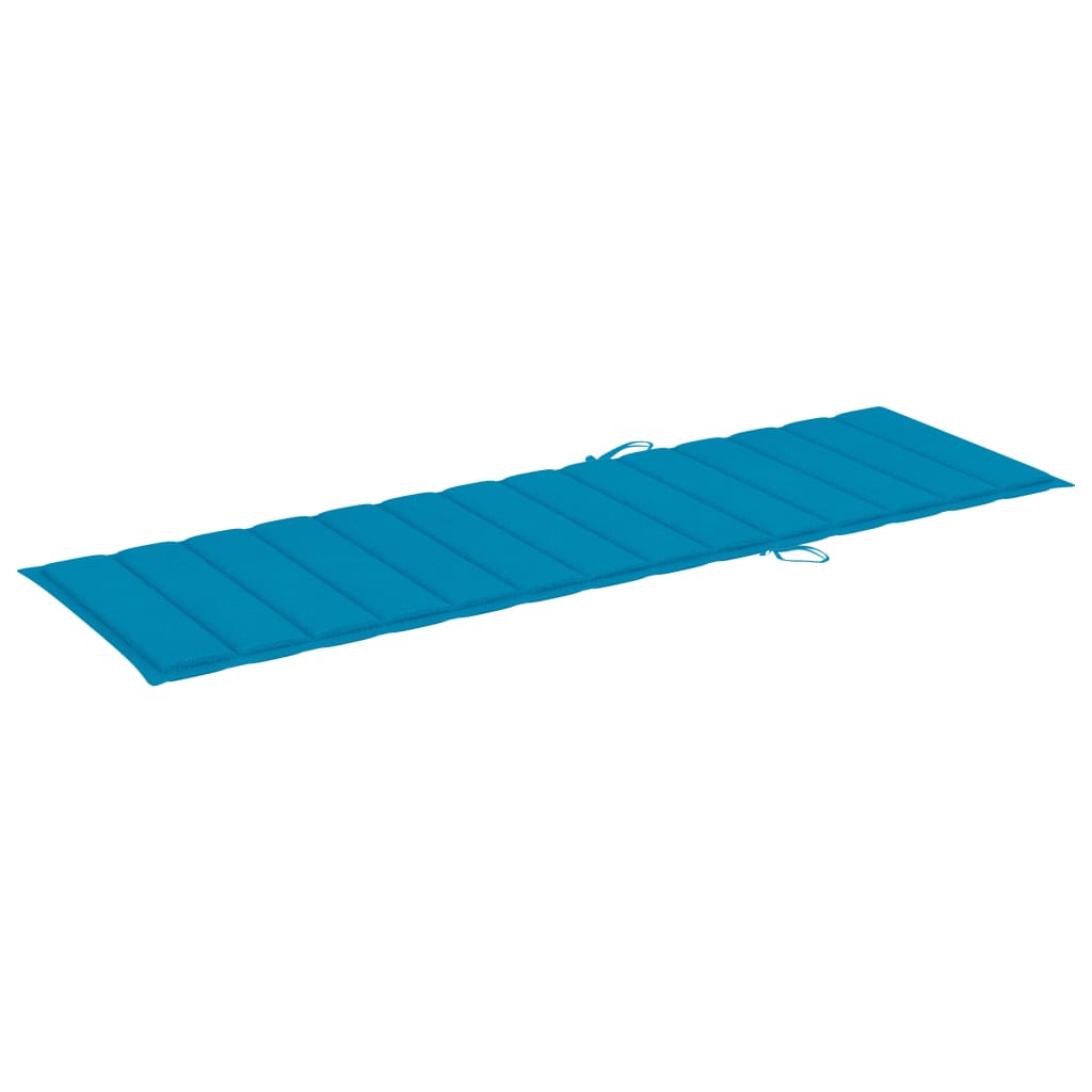 Sun Lounger Blue Bamboo 78.7 x 51.2 x 34.3 in