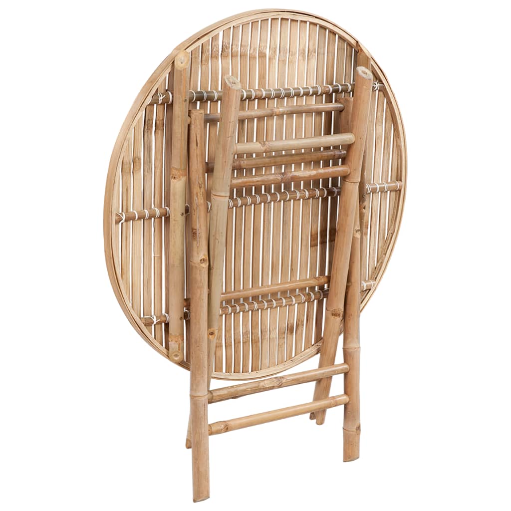 Outdoor Dining Set Bamboo Medium Foldable