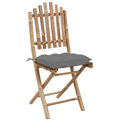 Outdoor Dining Set Bamboo Medium Foldable