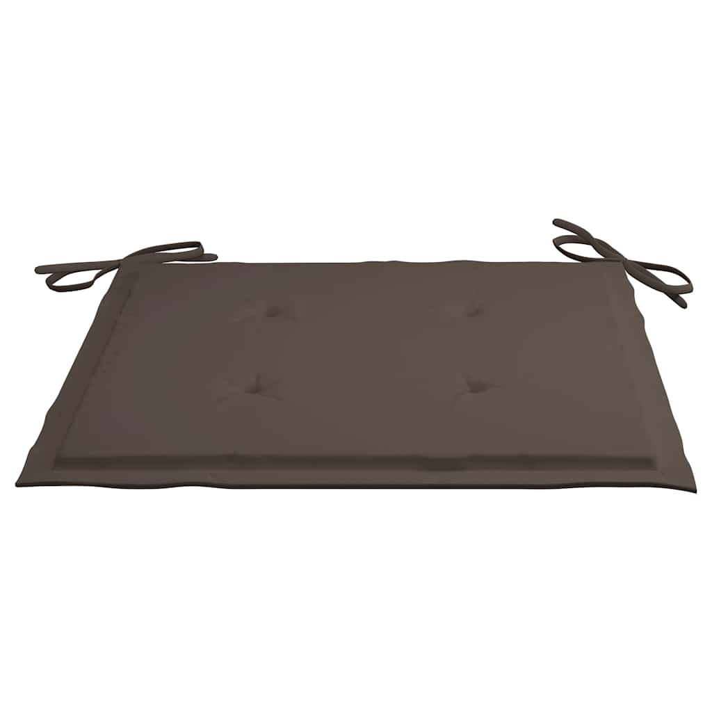 Patio Chair Set of 2 Taupe Bamboo Medium Foldable