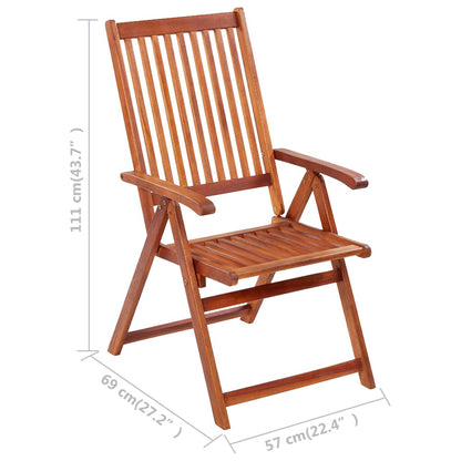 Garden Chair Set of 6 Brown, Cream